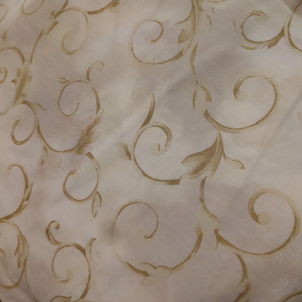 Elegant Gold Swirl Fabric
